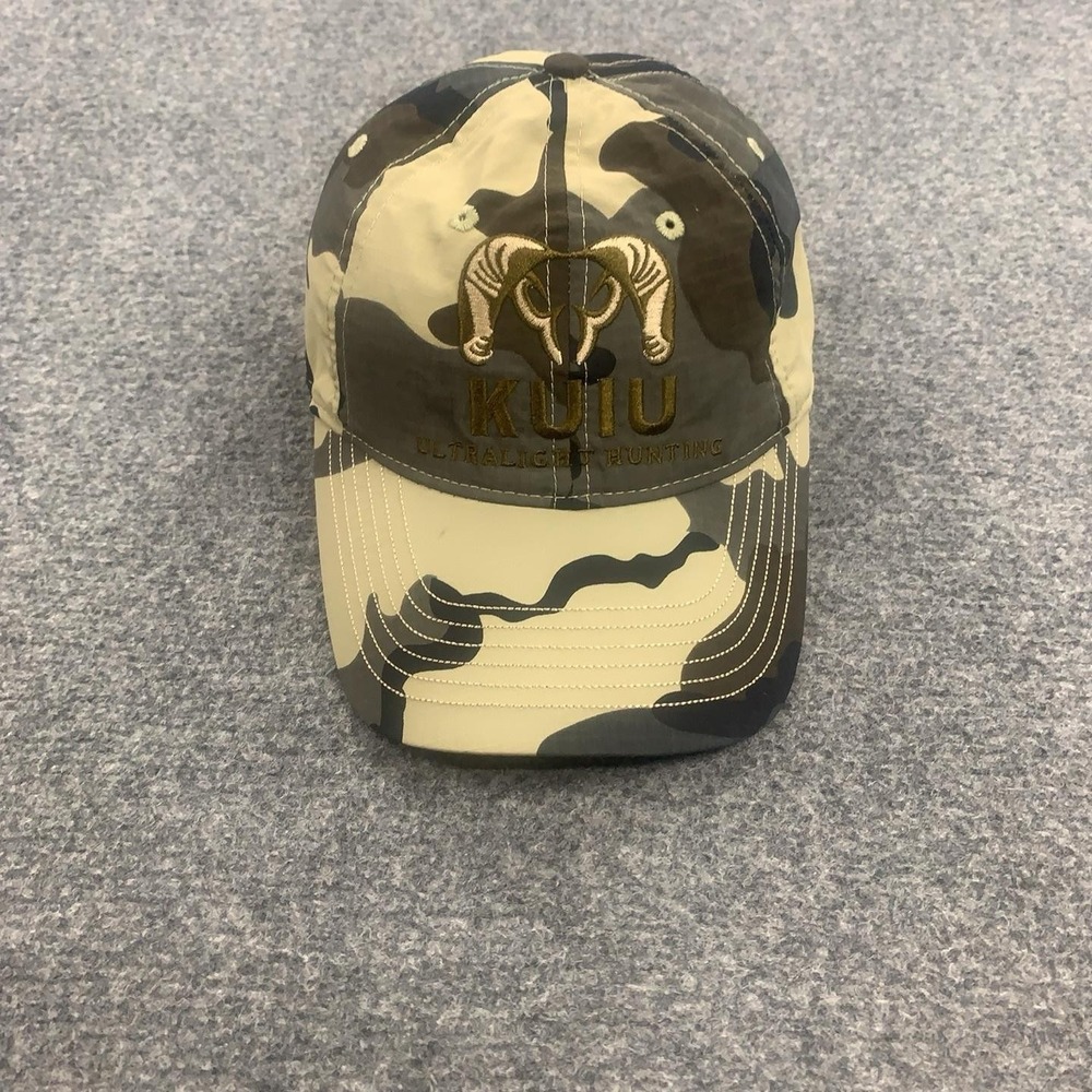 KUIU Hat Cap Strap Back One Size Vias Camo Nylon Ultralight Hunting Mens Outdoor